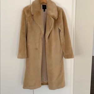 Forever 21 faux fur long winter coat.